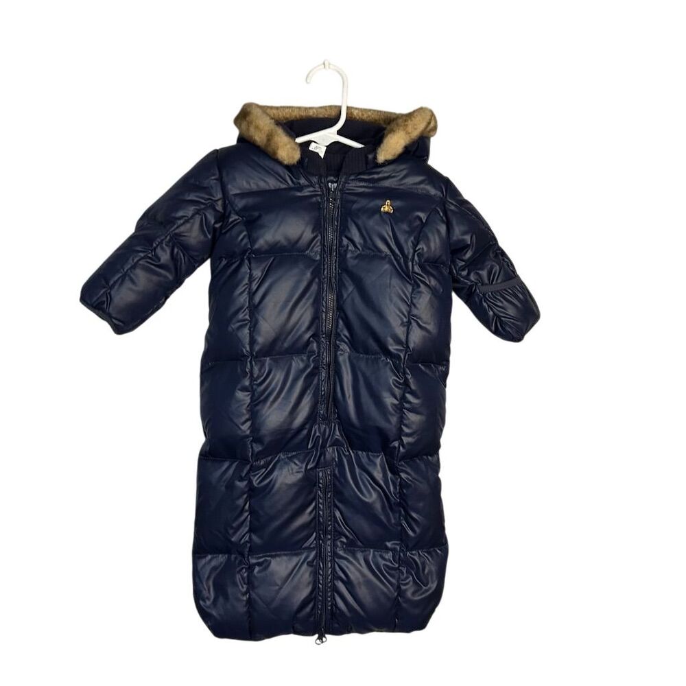 Baby GAP Boys' Navy Blue Puffer Snowsuit 3-6 Months Bunting